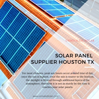 Solar Panel Supplier Houston TX | Cheap Solar Houston TX