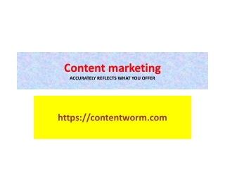 Customized Content Marketing by Web Content Writing Experts