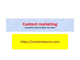 Customized Content Marketing by Web Content Writing Experts