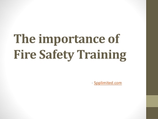 Fire Safety Certificate Course in Chennai