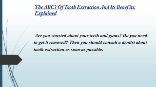 Tooth Extraction