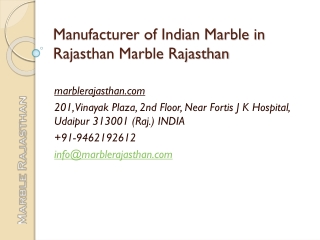Manufacturer of Indian Marble in Rajasthan Marble Rajasthan