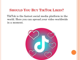 Should You Buy TikTok Likes?