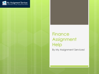 Finance Assignment Help