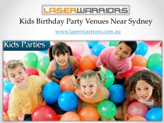 Kids Birthday Party Venues Near Sydney