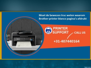 Moet de bewezen truc weten waarom Brother-printer blanco pagina's afdrukt