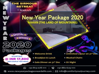 New Year Packages 2020 in Nahan | New Year Packages in Nahan | New Year Party 2020 in Nahan