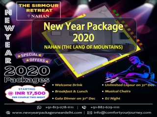 New Year Party 2020 in Nahan | New Year Packages 2020 in Nahan | New Year Packages in Nahan