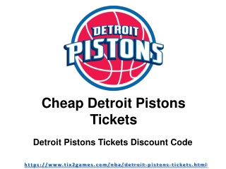 Detroit Pistonss Tickets Discount Code