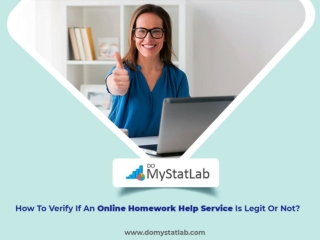 How To Verify If An Online Homework Help Service Is Legit Or Not?