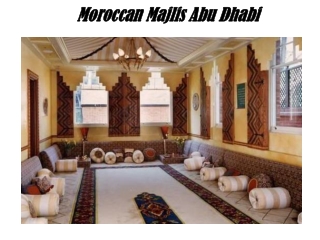 Moroccan Majlis Abu Dhabi