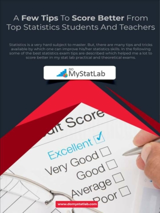 A Few Tips To Score Better From Top Statistics Students And Teachers