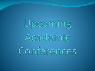 Upcoming Academic Conferences-Apiar.org.au