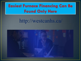 Furnace Financing Ontario