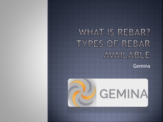 What Is Rebar and its types