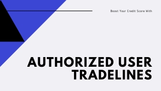 Authorized User Tradelines