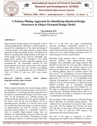 A Pattern Mining Approach for Identifying Identical Design Structures in Object Oriented Design Model