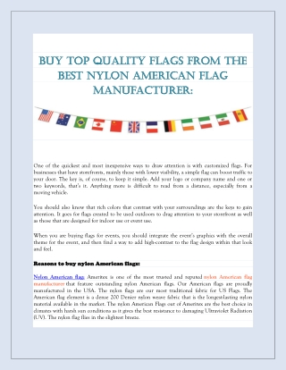 Annin Flag Makers and Eder Flag Manufacturing- American Flags