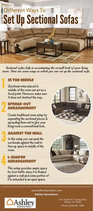 Different Ways To Set Up Sectional Sofas