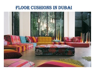 Floor Cushions In Dubai