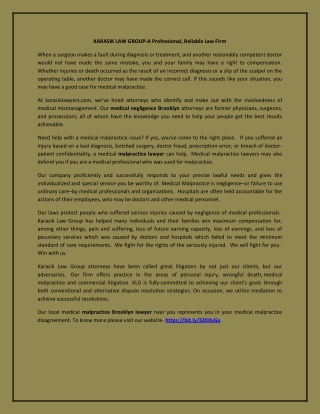 A Professional, Reliable Law Firm