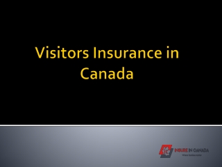 Visitors Insurance for Canada