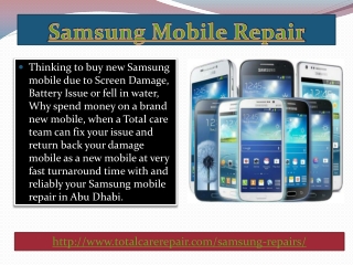 Best Services For Samsung Mobile Repair in Abu Dhabi