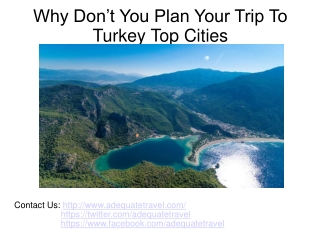 Plan Your Trip To Turkey Top Cities