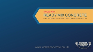 Know Why Ready Mix Concrete Has Become A Buzz In The Concrete Industry