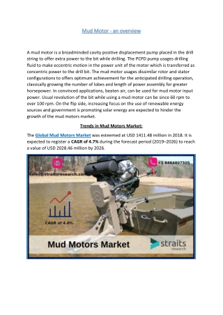 Mud Motor Market