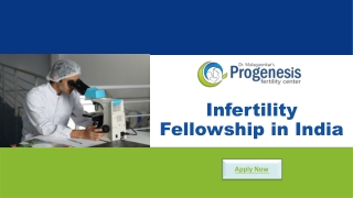 Infertility Fellowship in India