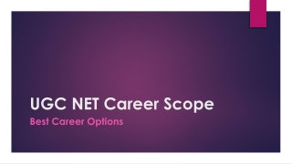 UGC NET Career Scope