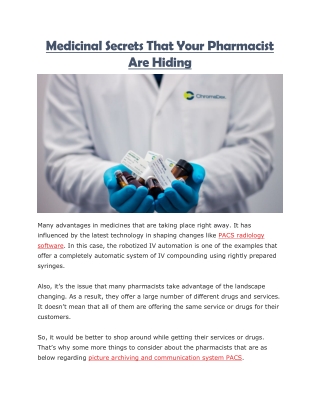 Pacs radiology software
