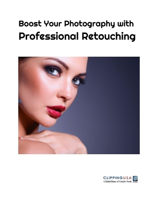 Improve Your Photography With professional Retouching