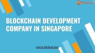 Blockchain Development Company In Singapore