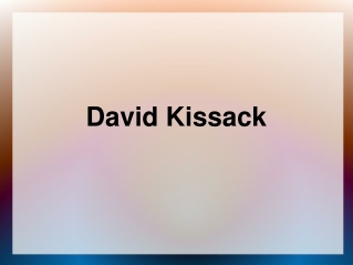 David Kissack Is A Qualified, Hard Working Structural Mechan