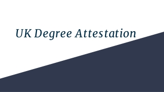 UK Degree Attestation