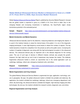 Medical Ultrasound Devices Market