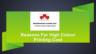 Reasons For High Colour Printing Cost