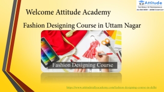 Best Fashion Designing Course in Uttam Nagar