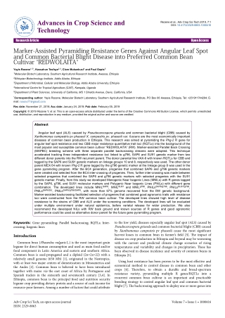 Marker-Assisted Pyramiding Resistance Genes Against Angular Leaf Spot and Common Bacterial Blight Disease into Preferred