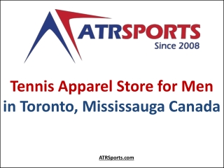 Tennis Apparel Store for Men in Toronto, Mississauga Canada - ATR Sports