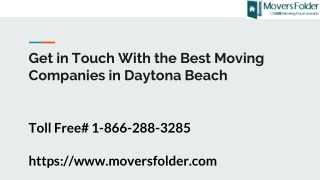 Get in Touch With the Best Moving Companies in Daytona Beach