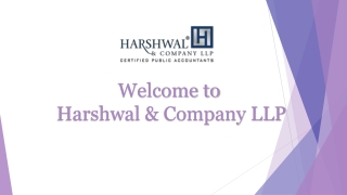 Professional Accounting Consultant Services – Harshwal & Company LLP