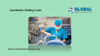 Anesthetists Mailing Leads