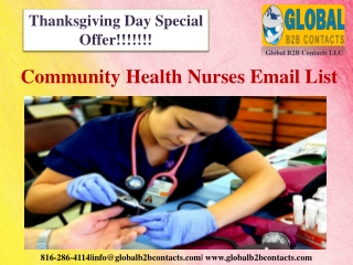 Community Health Nurses Email List