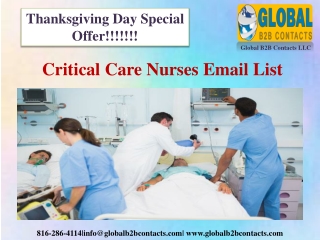 Critical Care Nurses Email List