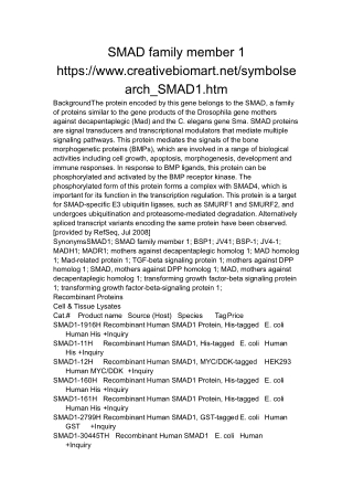 SMAD family member 1