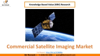 Commercial Satellite Imaging Market Size- KBV Research