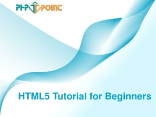 HTML5 Tutorial for Beginners